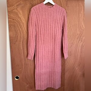 A New Day | pink midi sweater dress
